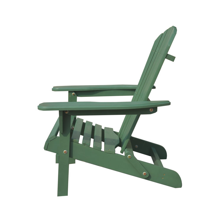 Bayou Breeze Devyn Oceanic Solid Wood Folding Adirondack Chair